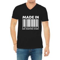 Made In San Martino D'agri Barcode Premium T Shirt V-neck Tee | Artistshot