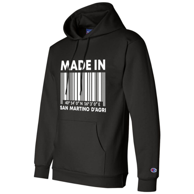 Made In San Martino D'agri Barcode Premium T Shirt Champion Hoodie by cm-arts | Artistshot