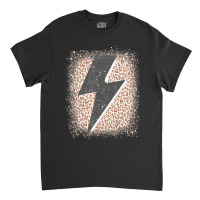 Womens Leopard Cheetah Thunder Print Cool Lightning Bolt Classic T-shirt | Artistshot