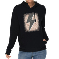 Womens Leopard Cheetah Thunder Print Cool Lightning Bolt Lightweight Hoodie | Artistshot