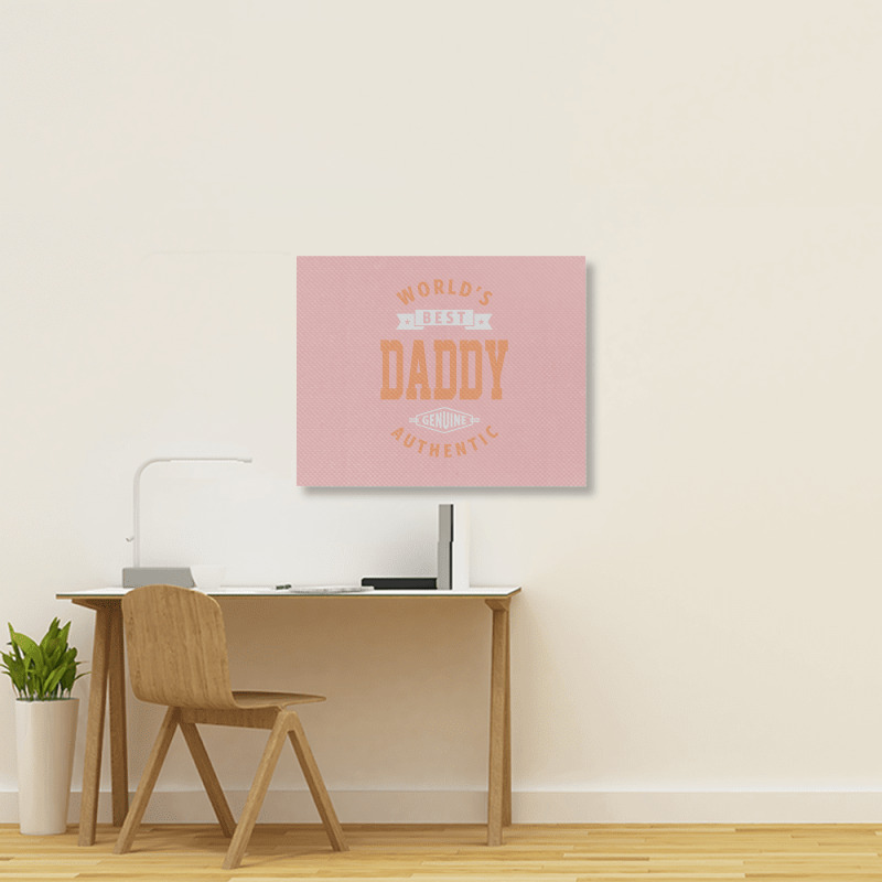 World's Best Daddy Landscape Canvas Print | Artistshot