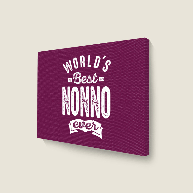 World's Best Nonno Landscape Canvas Print | Artistshot