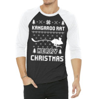 Kangaroo Rat Ugly Christmas Sweater T Shirt 3/4 Sleeve Shirt | Artistshot