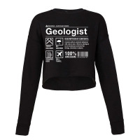 Geologist Composition, Funny T Shirt For Geology Student Cropped Sweater | Artistshot