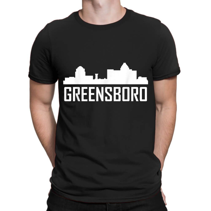 Greensboro North Carolina Skyline Silhouette T Shirt T-shirt | Artistshot