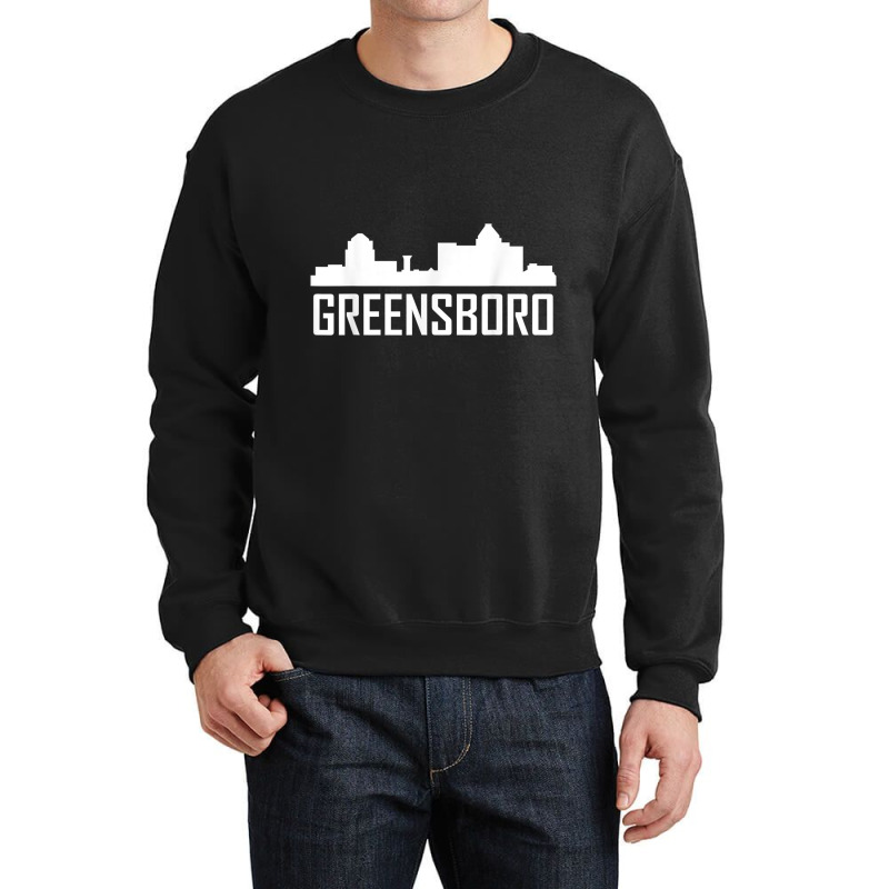 Greensboro North Carolina Skyline Silhouette T Shirt Crewneck Sweatshirt | Artistshot