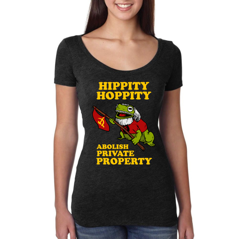 Hippity Hoppity Abolish Private Property Women's Triblend Scoop T-shirt by cm-arts | Artistshot