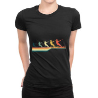 Vintage Retro Style Water Ski Ladies Fitted T-shirt | Artistshot