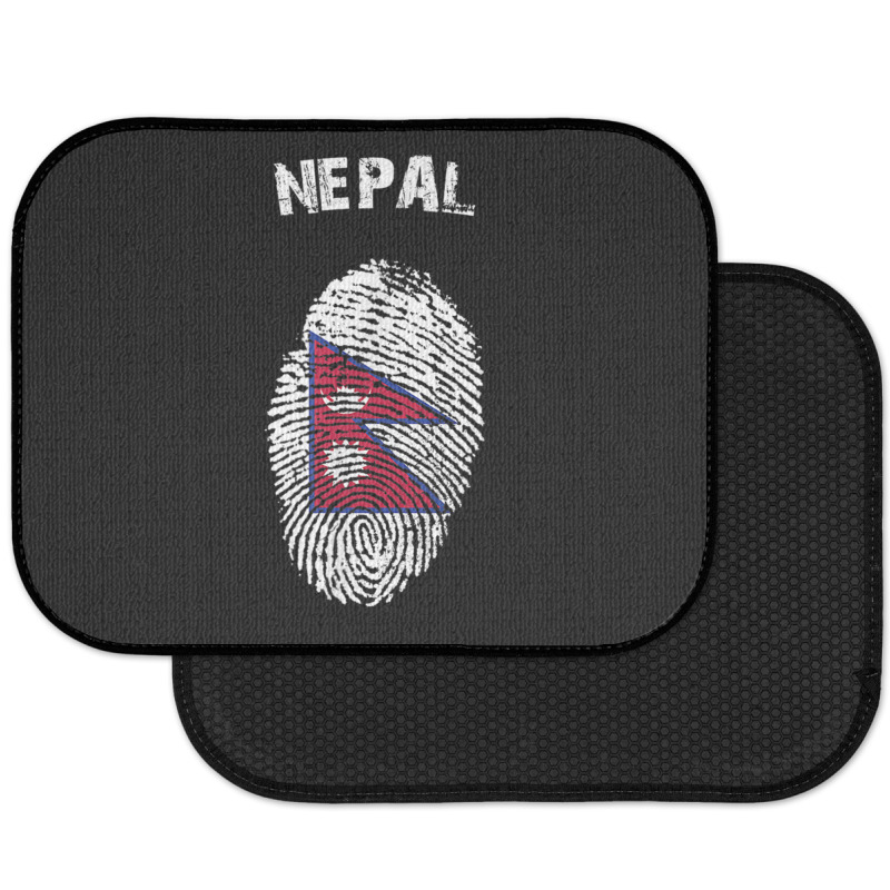 Nepal Fingerprint Flag Country Pride Heritage Shirt Rear Car Mat by cm-arts | Artistshot