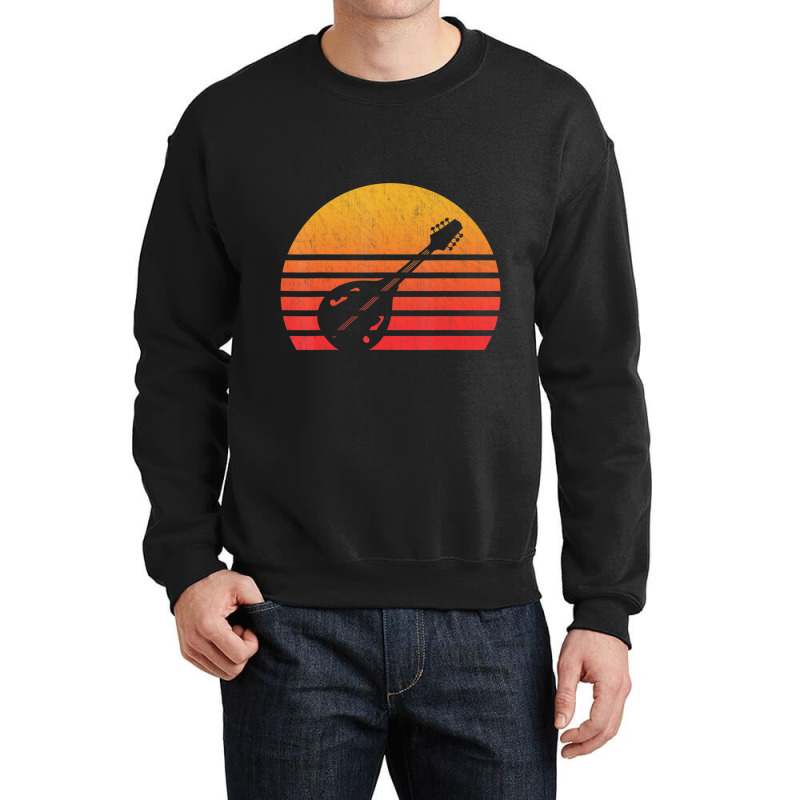 Vintage Retro Sunset Mandolin Crewneck Sweatshirt by Kuwannin528 | Artistshot