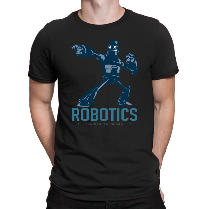 Giant Robot Cartoon Robotics Power Of Engineer I Build Robots T-shirt | Artistshot