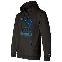 Giant Robot Cartoon Robotics Power Of Engineer I Build Robots Champion Hoodie | Artistshot