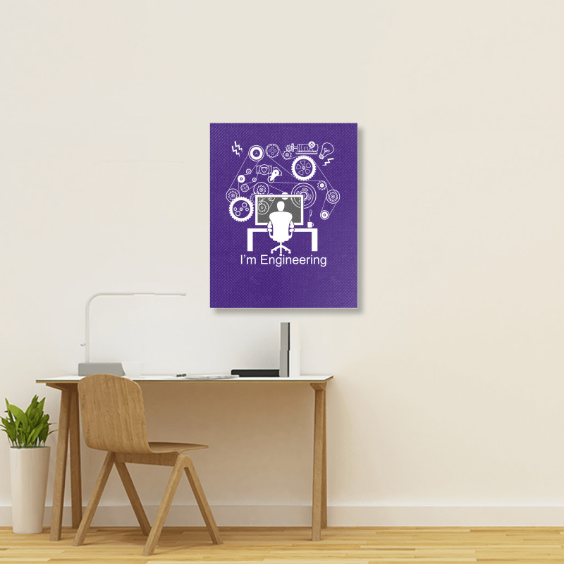 Awesome Engineer Portrait Canvas Print | Artistshot