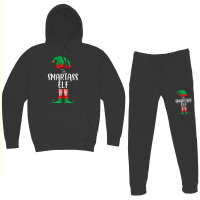 Smartass Elf Christmas Party Matching Family Group Pajama Hoodie & Jogger Set | Artistshot