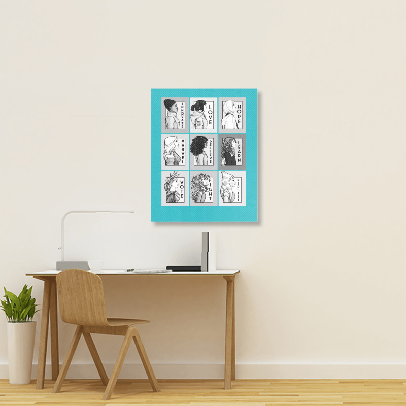 They Are Series Collage Portrait Canvas Print | Artistshot