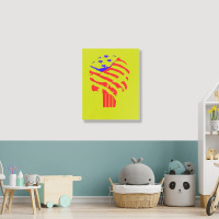 American Flag Punisher Portrait Canvas Print | Artistshot