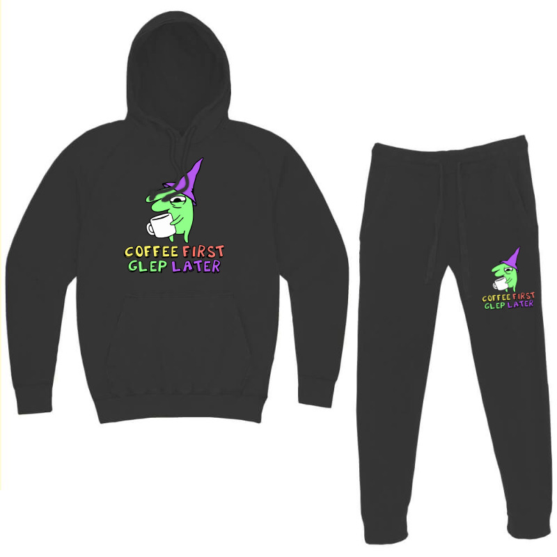 Glep Coffee Smiling Friends Hoodie & Jogger Set | Artistshot