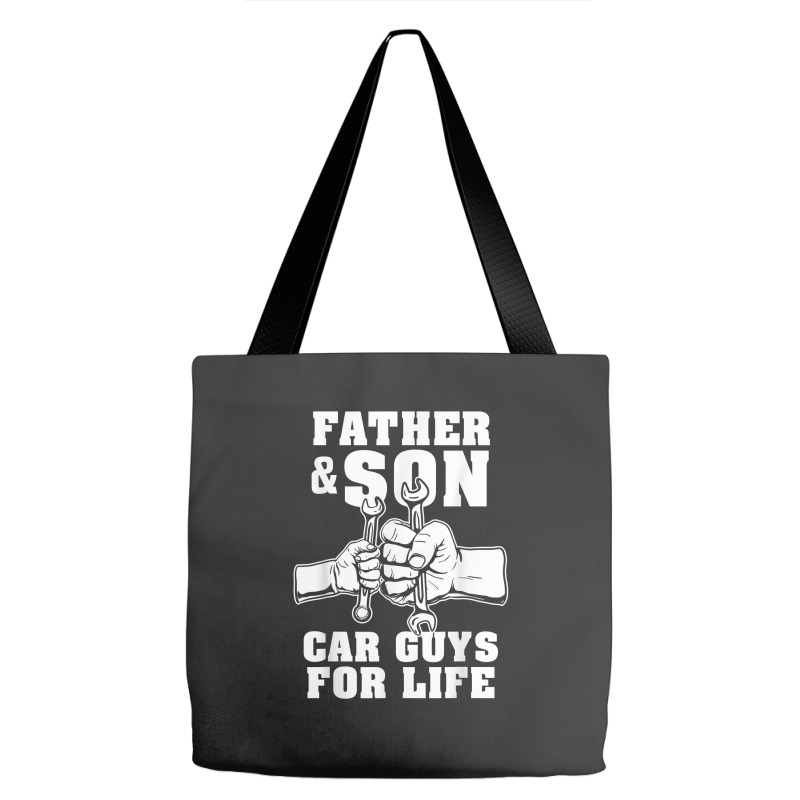 Father And Son Car Guys For Life Cute Car Mechanic Tote Bags | Artistshot