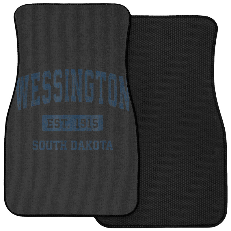 Wessington South Dakota Sd Vintage Athletic Sports Design Front Car Mat | Artistshot