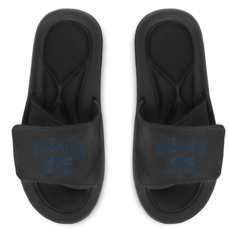 Wessington South Dakota Sd Vintage Athletic Sports Design Slide Sandal | Artistshot