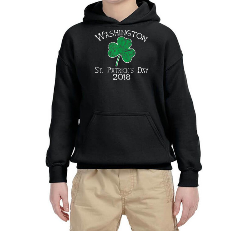 St. Patrick's Day 2018 Washington St Patricks Shirt Vintage Youth Hoodie | Artistshot