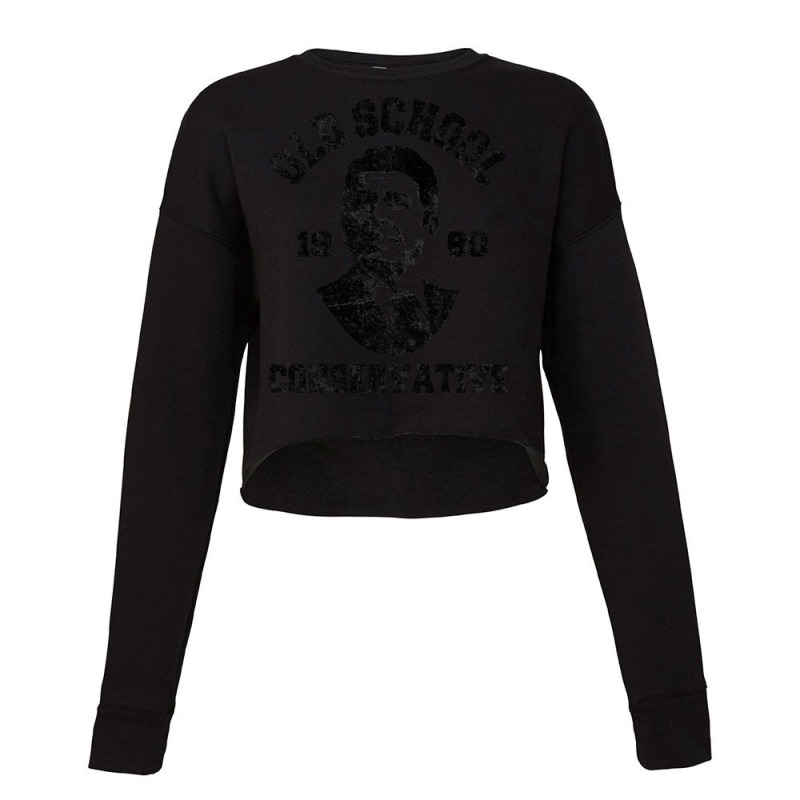 Republican Shirt Old School Conservative Ronald Reagan 1980 Cropped Sweater by trokeryth | Artistshot