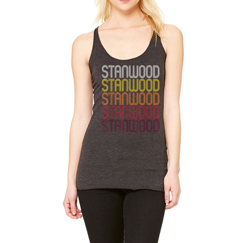 Stanwood, Wa  Vintage Style Washington T Shirt Racerback Tank by cm-arts | Artistshot