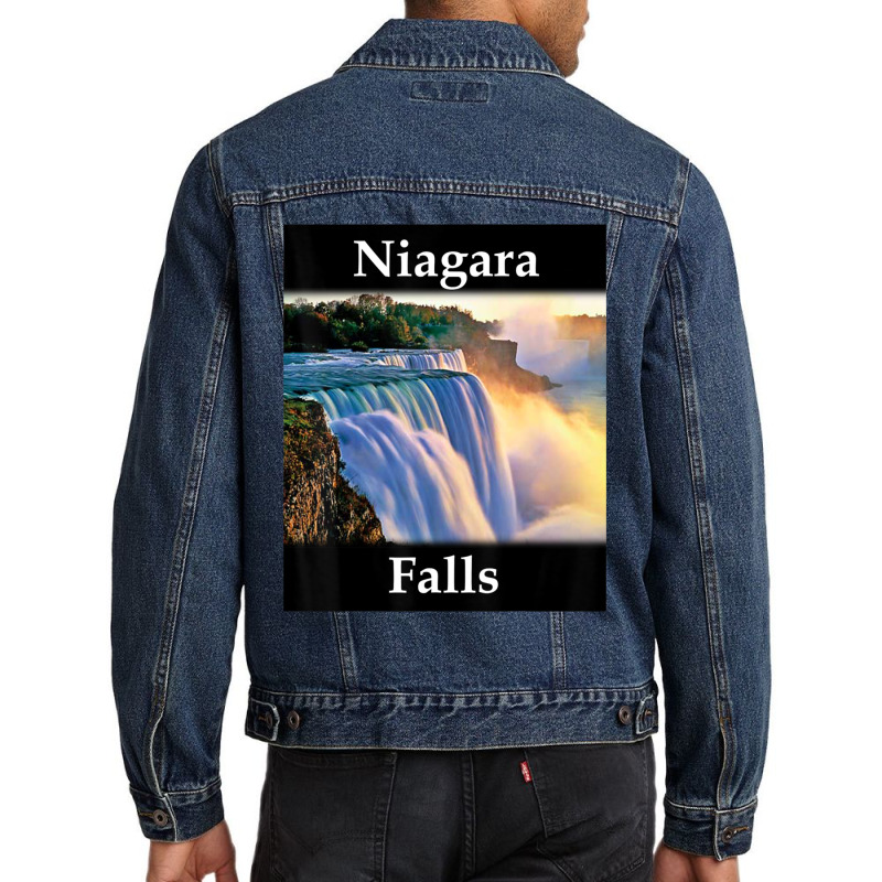 Yellow House Outlet Niagara Falls Men Denim Jacket by atereabag | Artistshot