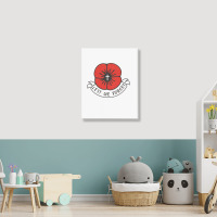 Remembrance Day Poppy Portrait Canvas Print | Artistshot