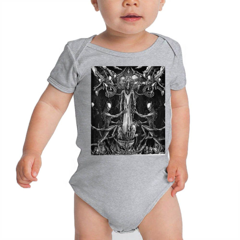 Gothic Occult Dark Satanic Unholy Witchcraft Grunge Emo Goth T Shirt Baby Bodysuit by cm-arts | Artistshot