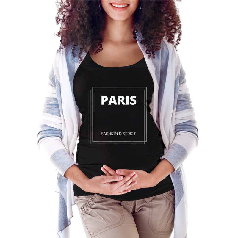 Paris Fashion District T Shirt Maternity Scoop Neck T-shirt by cm-arts | Artistshot