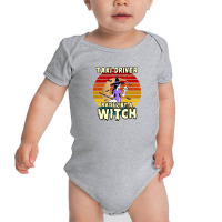 Taxi Driver Raised By A Witch, Halloween Design For Taxi Drivers Baby Bodysuit | Artistshot