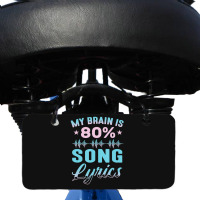 My Brain Is 80% Song Lyrics Singer Catchy Tune Lyrics 1 Bicycle License Plate | Artistshot