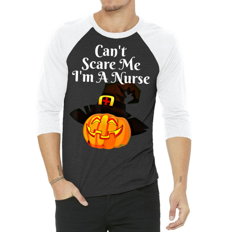 Funny Halloween Pumpkin Witch Halloween Nurse 3/4 Sleeve Shirt | Artistshot