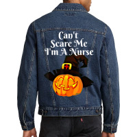 Funny Halloween Pumpkin Witch Halloween Nurse Men Denim Jacket | Artistshot