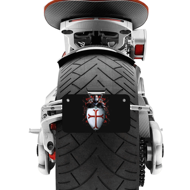 Knights Templar Flag Helmet Cross Sword Gift Motorcycle License Plate | Artistshot