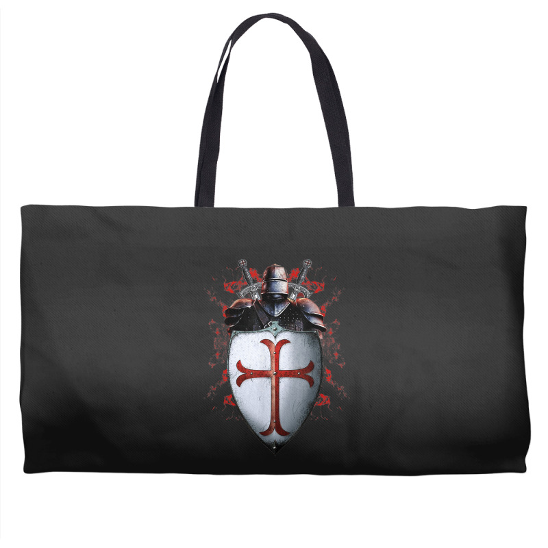 Knights Templar Flag Helmet Cross Sword Gift Weekender Totes | Artistshot