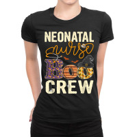 Scary Nurse Halloween Ghost Spider Neonatal Nurse Boo Crew Ladies Fitted T-shirt | Artistshot