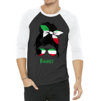 Kuwaiti Girl Kuwait Girl Kuwait Woman Flag 3/4 Sleeve Shirt | Artistshot