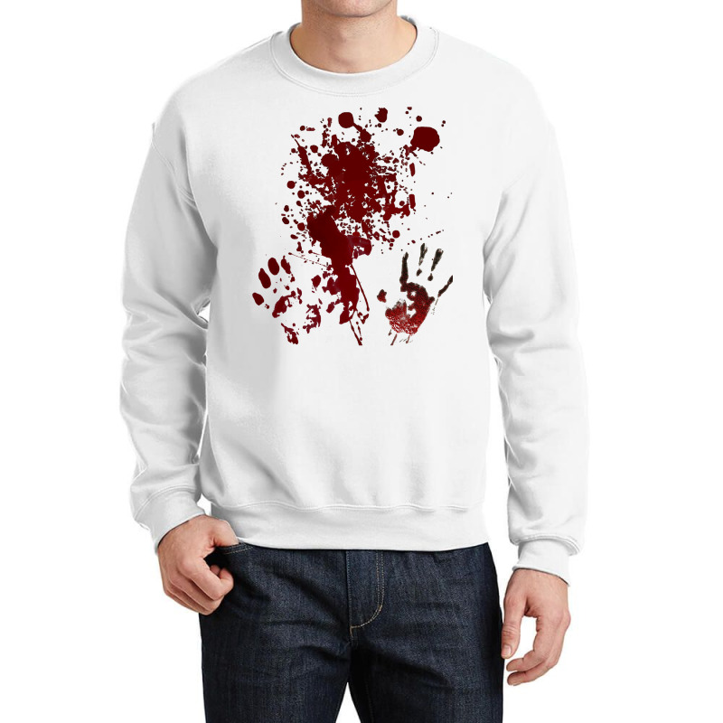 Halloween Blood Splat All Over Costume Adult Crewneck Sweatshirt | Artistshot