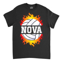 Nova Name Volleyball Player Girls Ball And Net Sports Fan Classic T-shirt | Artistshot