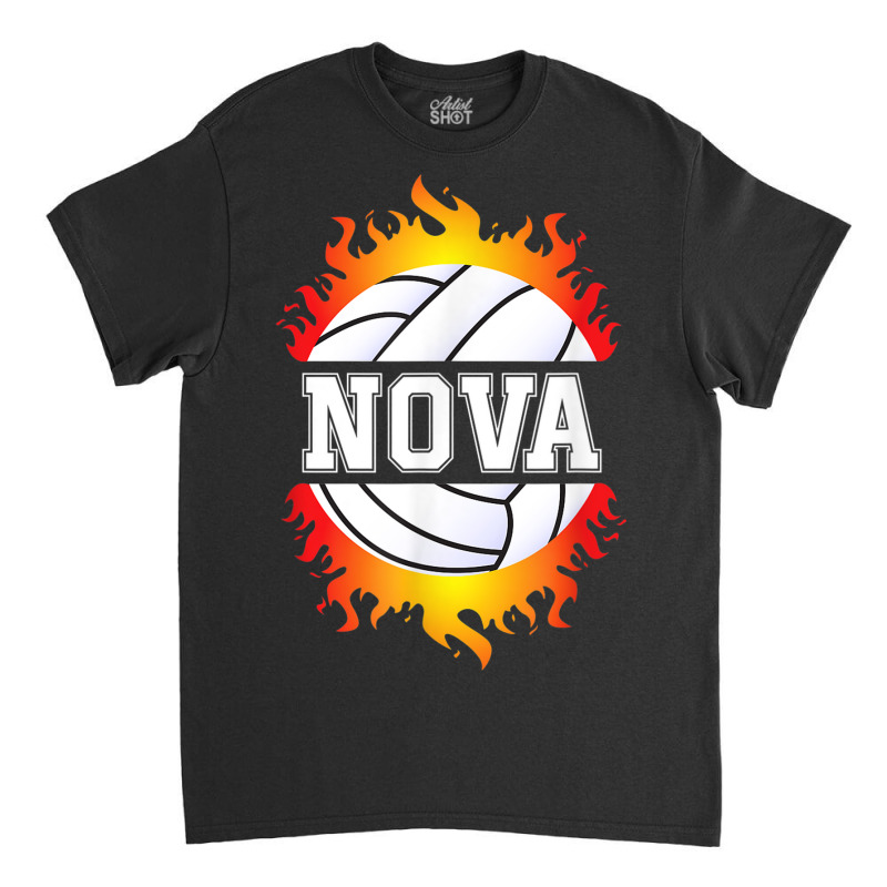 Nova Name Volleyball Player Girls Ball And Net Sports Fan Classic T-shirt by Complete | Artistshot