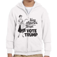 Kag Vote Trump Youth Zipper Hoodie | Artistshot