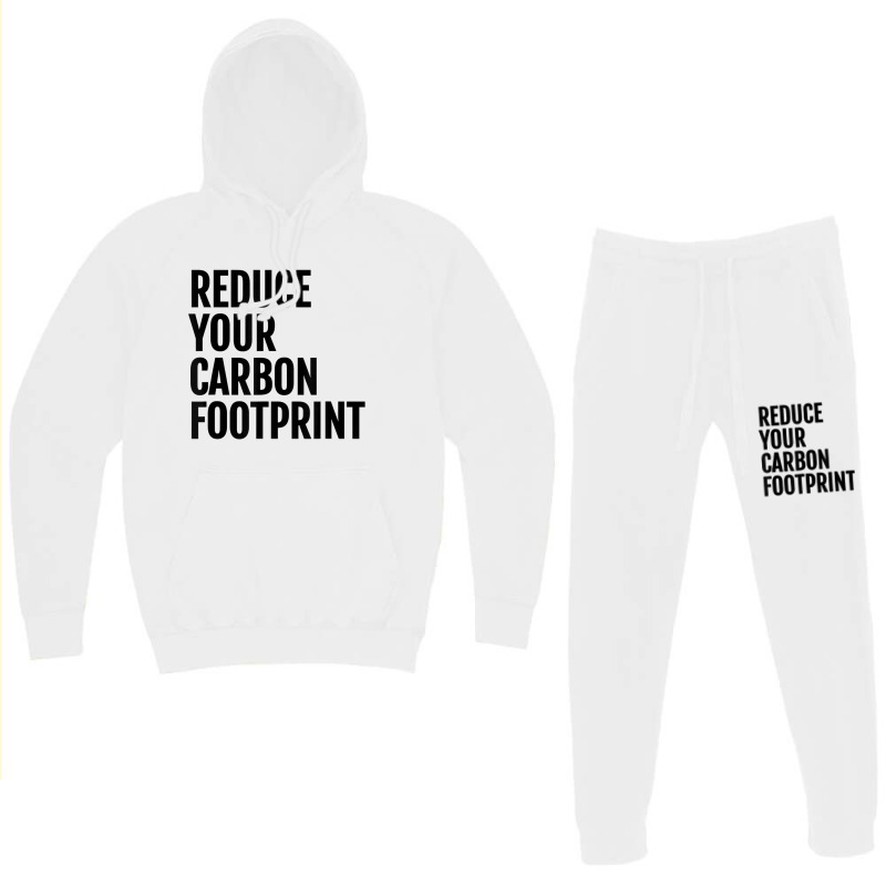 Reduce Your Carbon Footprint Environmental T Shirt! Hoodie & Jogger Set | Artistshot