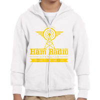 Ham Radio Operator Shirt  Cute Amateur Administrator Gift Youth Zipper Hoodie | Artistshot