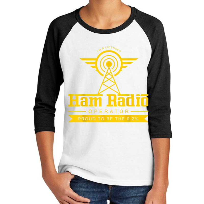 Ham Radio Operator Shirt  Cute Amateur Administrator Gift Youth 3/4 Sleeve by cm-arts | Artistshot