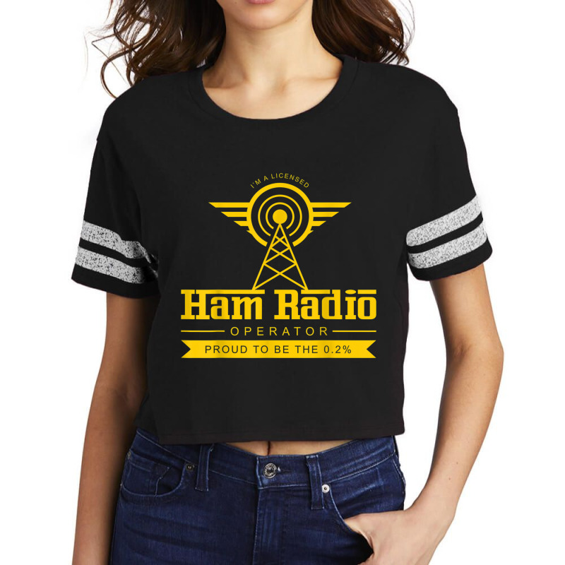 Ham Radio Operator Shirt  Cute Amateur Administrator Gift Scorecard Crop Tee by cm-arts | Artistshot