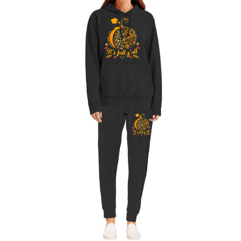 Thanksgiving Nurse Cute Health Worker Leopard Pumpkin Women Hoodie & Jogger Set | Artistshot