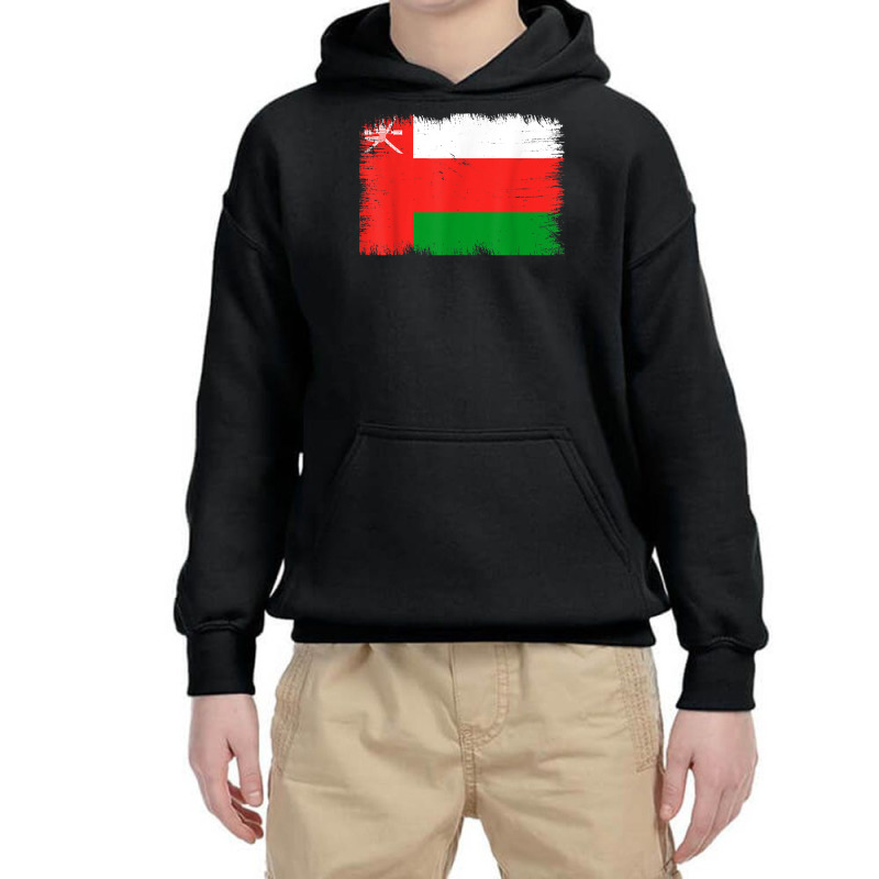 Vintage Oman Flag Omani Independence Day T Shirt Youth Hoodie by cm-arts | Artistshot