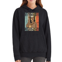 That's What I Do I Drink Coffee I Hate People And I Knows Vintage Hoodie | Artistshot